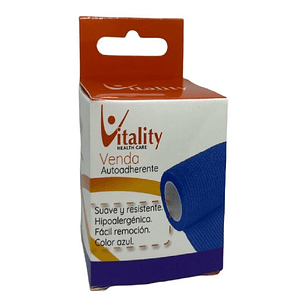 Venda Autoadherente Vitality Color Azul 5cm X 4,5 Mts