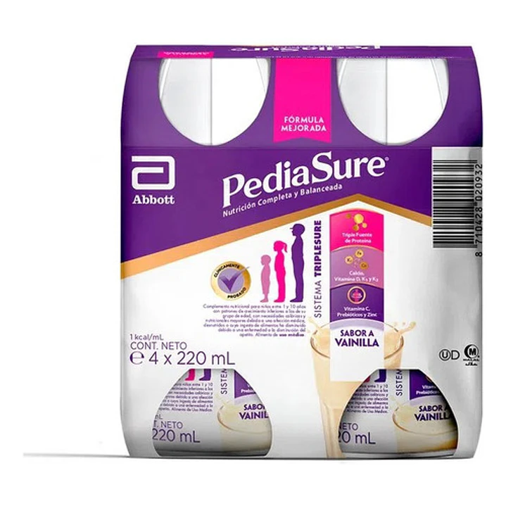 Pediasure Vainilla Liquido 4 X 220Ml 2