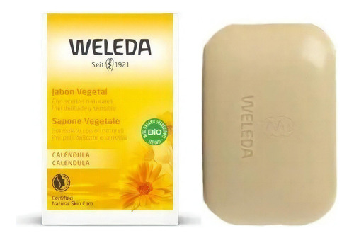 Jabón Vegetal De Calendula Weleda X 100g Apto Vegano