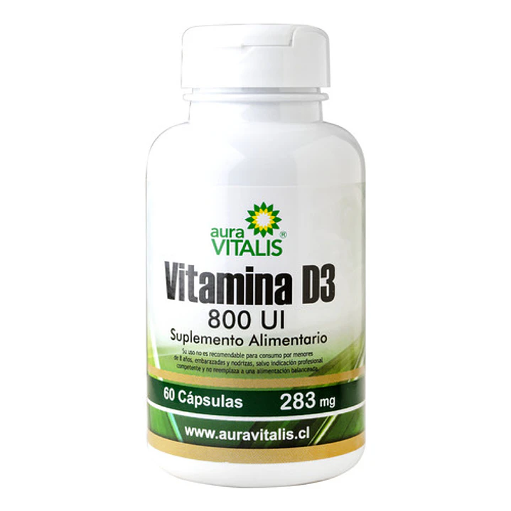 Vitamina D3 800 Fortalece Sistema Inmune X60 Capsulas 3