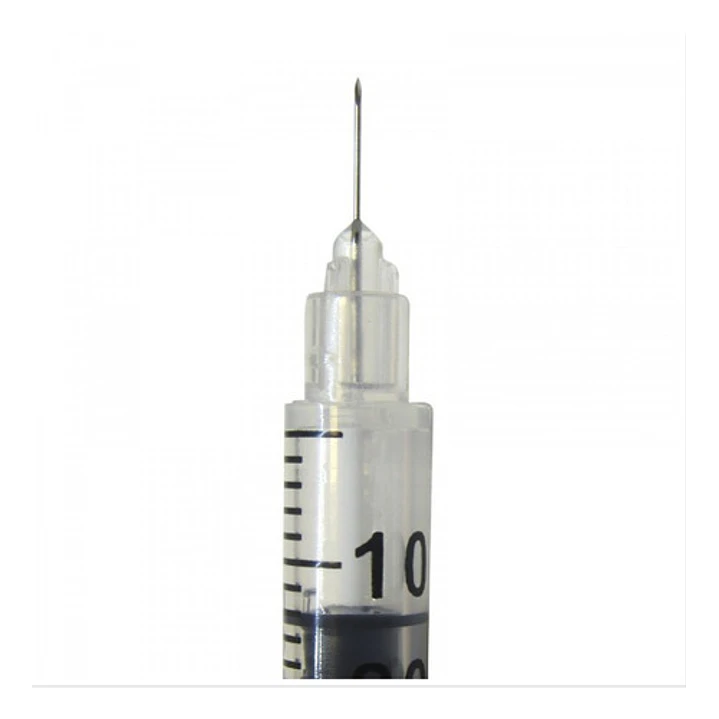 Jeringa Desechable Insulina 29g X 1/4 Cranberry 100 Unidades Capacidad En Volumen 1 Ml 2