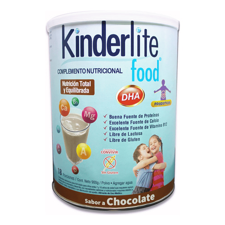 Kinderlite Chocolate Complemento Nutricional Niños 900g  2