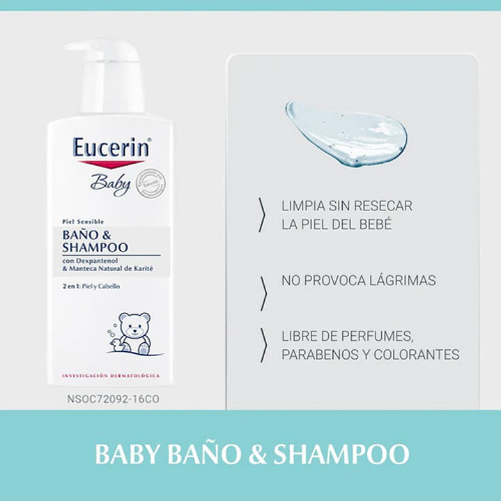  Eucerin Pack Baby Baño Shampoo Y Crema Corporal 5