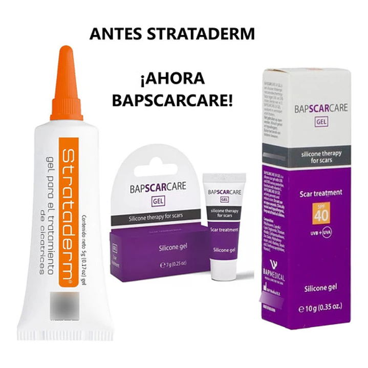 Silicona Gel Bap Scar Care Antiguo Strataderm 7gr 3