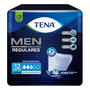 Tena Men Protectores Masculinos Regulares X12 Unidades