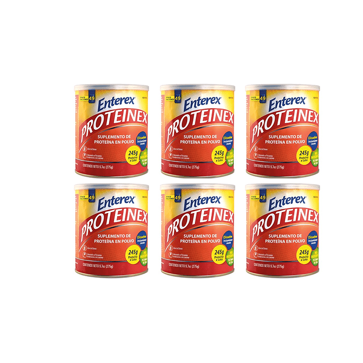 Enterex Proteinex - 275 Gr Suplemento De Proteína En Polvo Caja x12 2