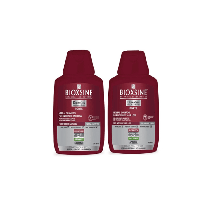 Bioxsine Forte Shampoo Elimina Caida Capilar 300ml Pack x2 1