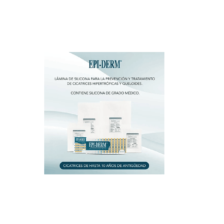 Epiderm Lamina Silicona Para Cicatrices Edg-499 3x3cm PACK X2 3