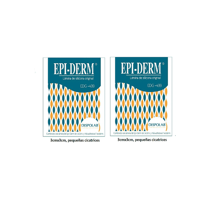 Epiderm Lamina Silicona Para Cicatrices Edg-499 3x3cm PACK X2 1