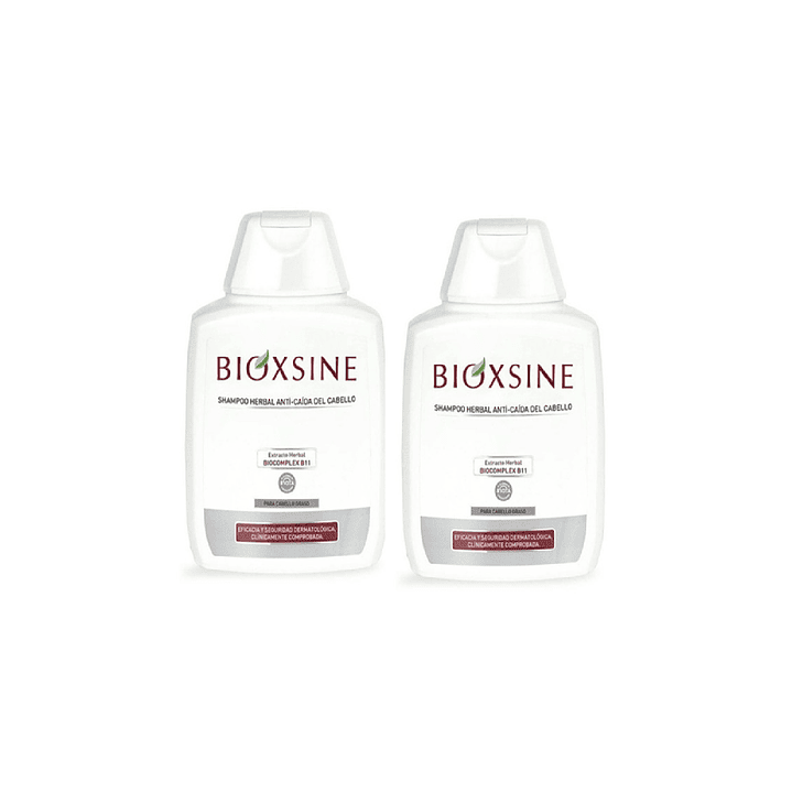 Shampoo Anticaída Para Cabello Graso Bioxsine 300 Ml Pack x2 1
