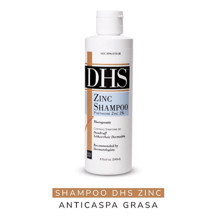 Dhs Zinc Shampoo Control Caspa Y Dermatitis Seborreica 240ml Pack x2  4