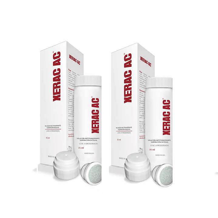 Xerac Solución Antitranspirante Sudoración Excesiva 35ml  Pack x2 1