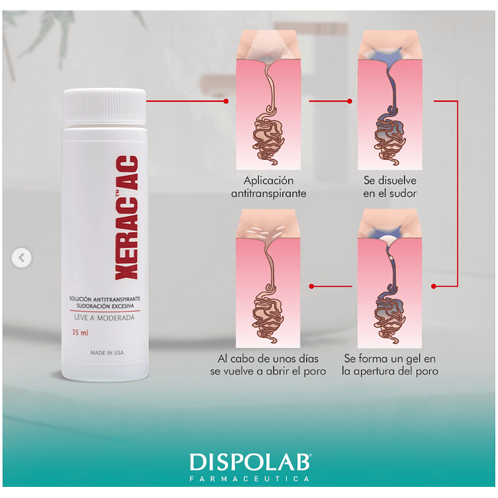 Xerac Solución Antitranspirante Sudoración Excesiva 35ml  4