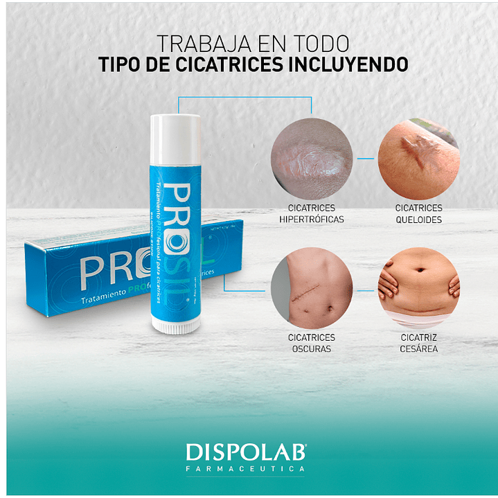 Prosil Piel Barra Tratamiento Profesional Cicatrices 4.25g  5