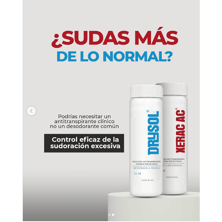 Drysol Solución 20% Antitranspirante Hiperhidrosis 35ml Pack x2 4