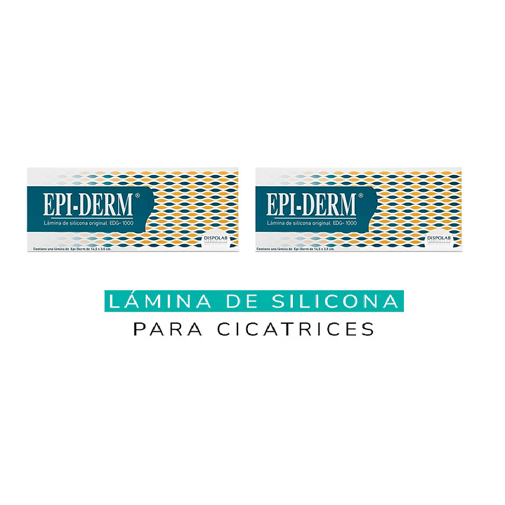 Epiderm Lamina Silicona Para Cicatrices Egd-1000 14.5x3.5cm Pack x2 1