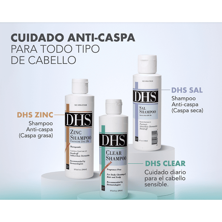 Dhs Clear Shampoo Cabello Sensible 240ml 4