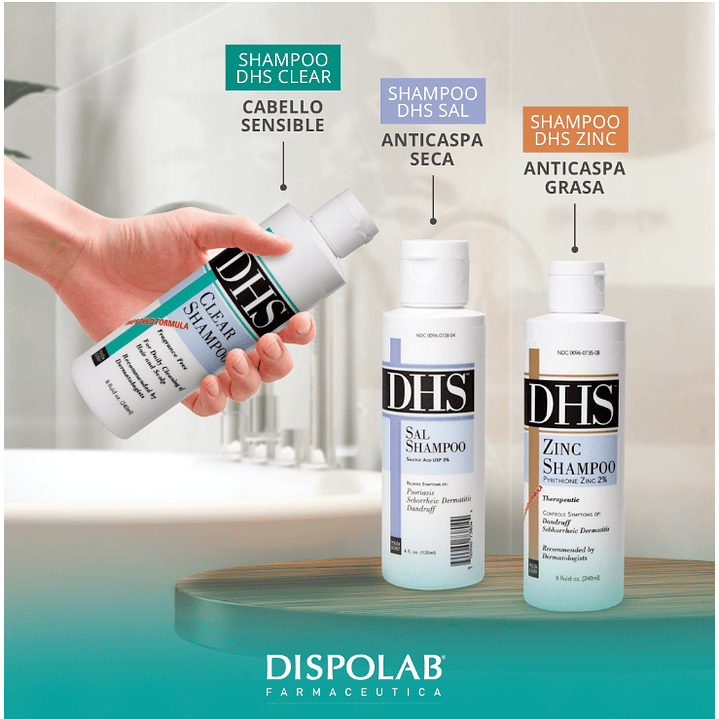 Dhs Clear Shampoo Cabello Sensible 240ml 5