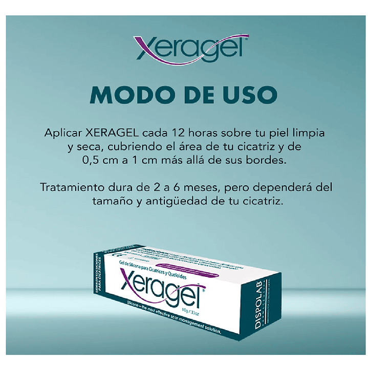 Xeragel Gel Silicona Para Cicatrices Y Queloides 10g 5