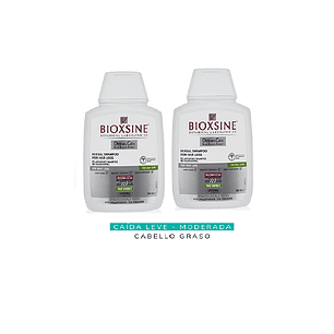Shampoo Anticaída Para Cabello Graso Bioxsine 300 Ml Pack x2