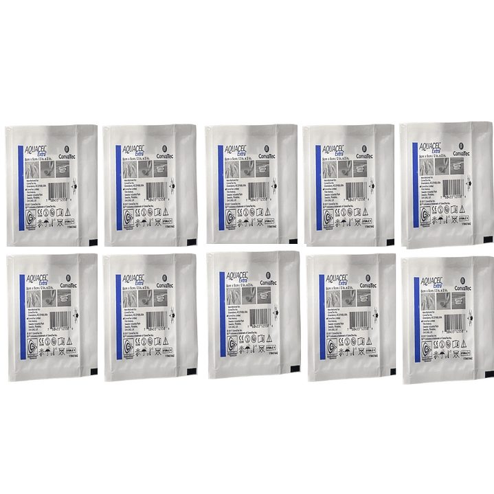 Aquacel Extra Convatec 5cmx5cm  Caja Pack X10  1