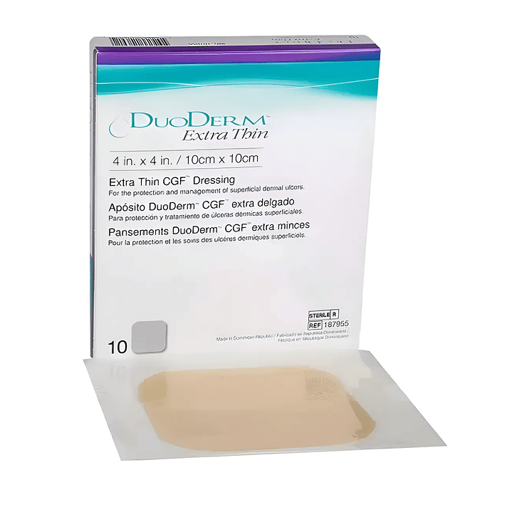 Duoderm Extra Thin Escara Convatec 10x10 Pack x5 3