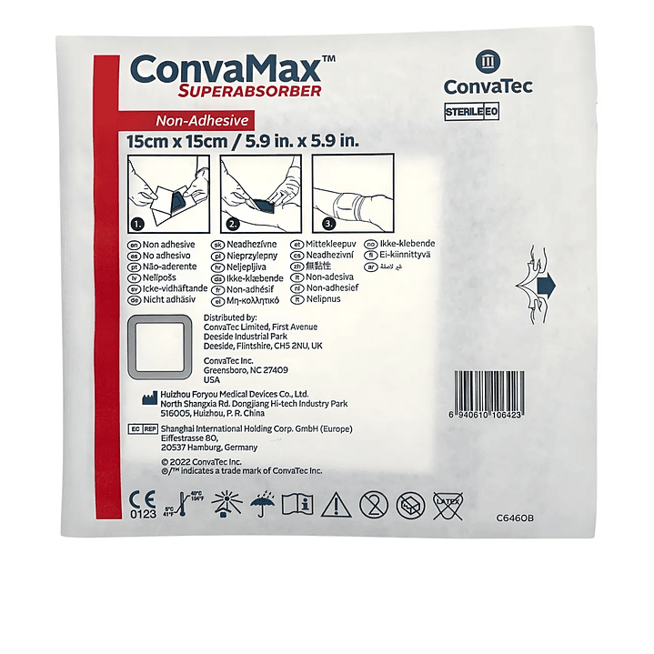 Convamax Superabsorbente N/ADH15X15CM10 (UNIDAD) 1