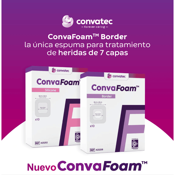 CONVAFOAM SILICONE 10X10CM 1X10 NAI Pack x5 5