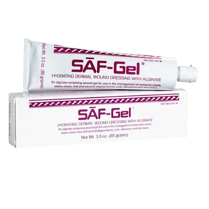 Saf Gel Hidratante Heridas Dermicas Con Alginato Tubo 85g Pack x2 3