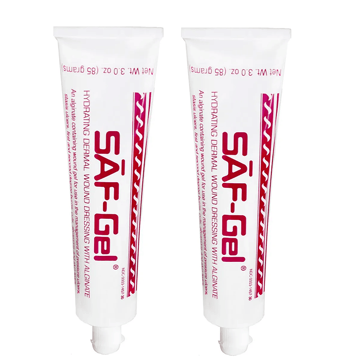 Saf Gel Hidratante Heridas Dermicas Con Alginato Tubo 85g Pack x2 1