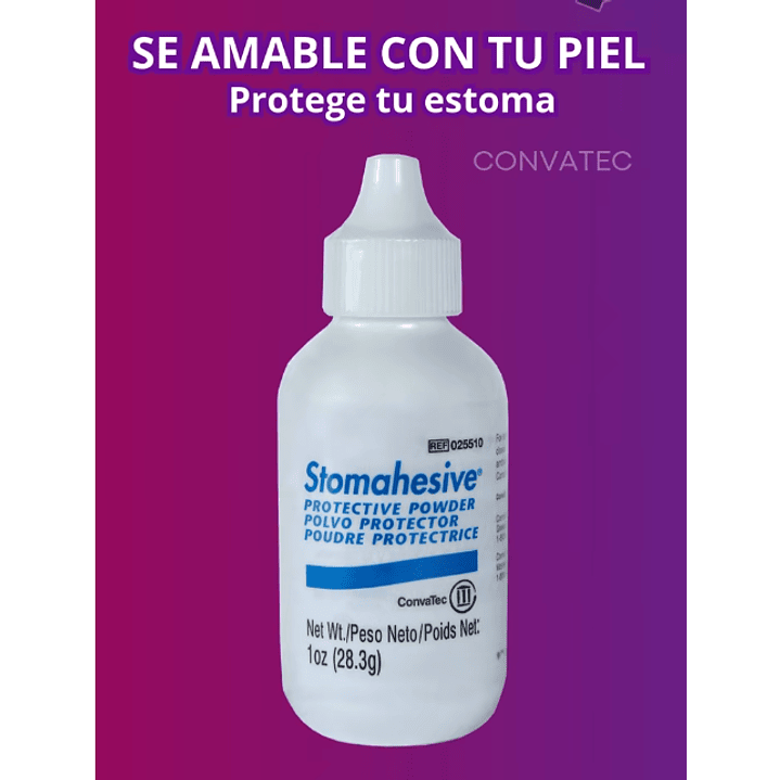 Polvo Protector Stomahesive Convatec Ostomia 28.3g Pack x3 4