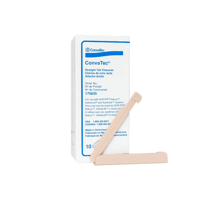 Pinza Clamp Cierre Para Bolsa Ostomia Convatec CajaX10 4