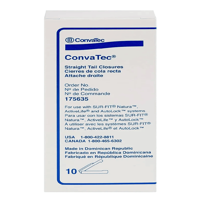 Pinza Clamp Cierre Para Bolsa Ostomia Convatec CajaX10 5