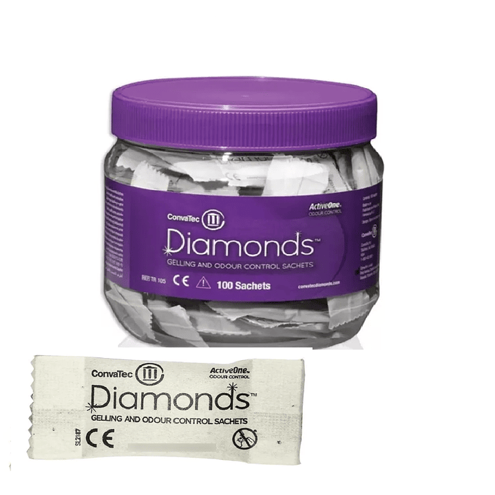 Diamonds Gelificante Control Anti Olor Ostomia Convatec X100 Pack x2 3