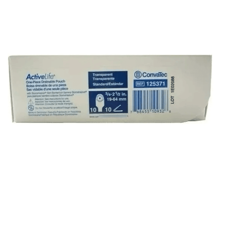 Barrera/bolsa 1 Pieza Active Life Convatec 19-64mm Cajax10 Pack x2 5