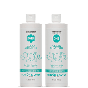 Dhs Clear Shampoo Cabello Sensible 240ml Pack x2