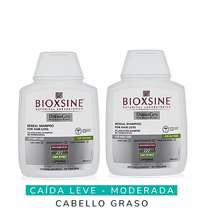 Shampoo Anticaída Para Cabello Graso Bioxsine 300 Ml Pack x2