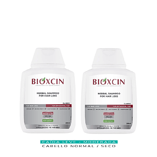 Bioxsine Shampoo Cabello Normal A Seco 300 Ml Pack x2