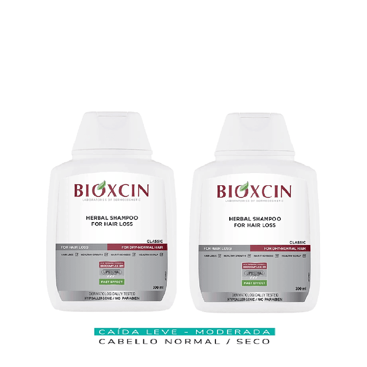 Bioxsine Shampoo Cabello Normal A Seco 300 Ml Pack x2 1