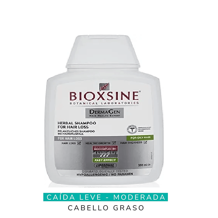 Shampoo Anticaída Cabello Graso Bioxsine 300 ml 1