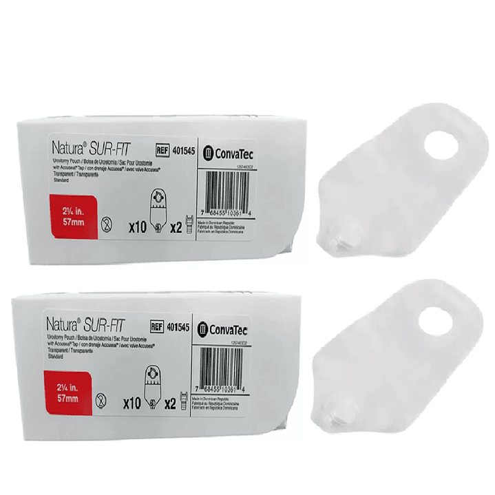 Bolsa Urostomía Natura Convatec 57mm x10 Pack x2 1