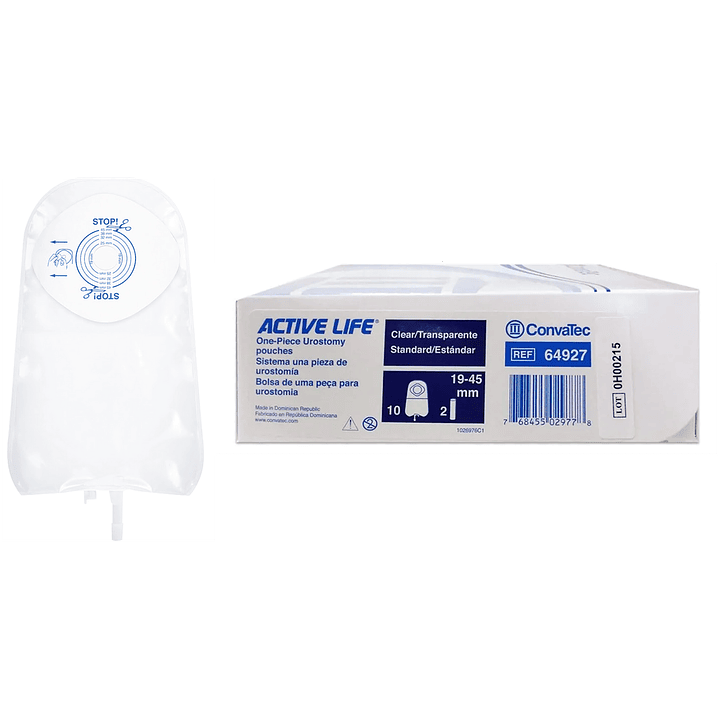 Bolsa Urostomía Active Life Convatec 19mm x10 1