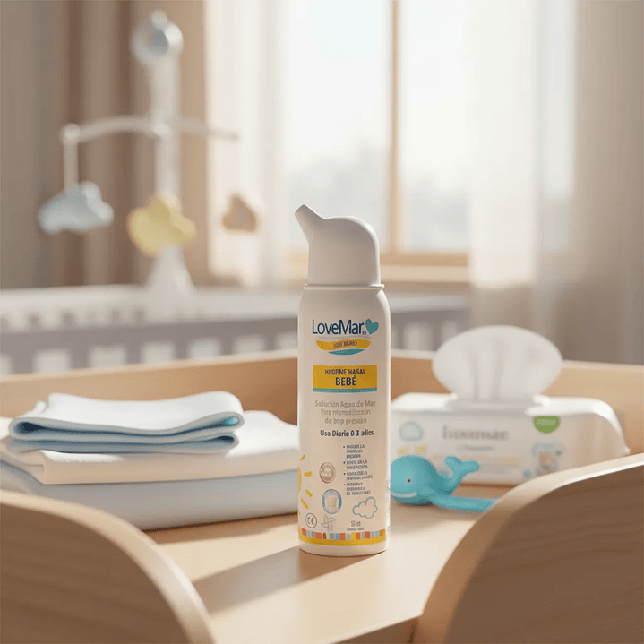 Solución Agua De Mar Lovemar Bebe 0-3 Años Uso Diario 50ml  1