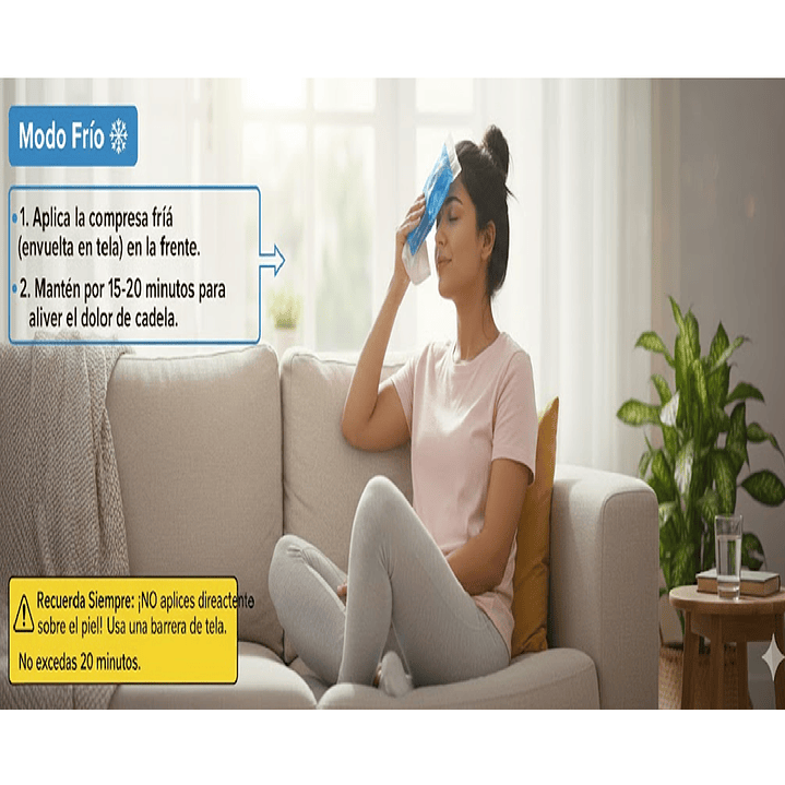 Compresa Frio Calor Gel 25.5x11.5 Terapia Lesiones Golpes Pack x6 4