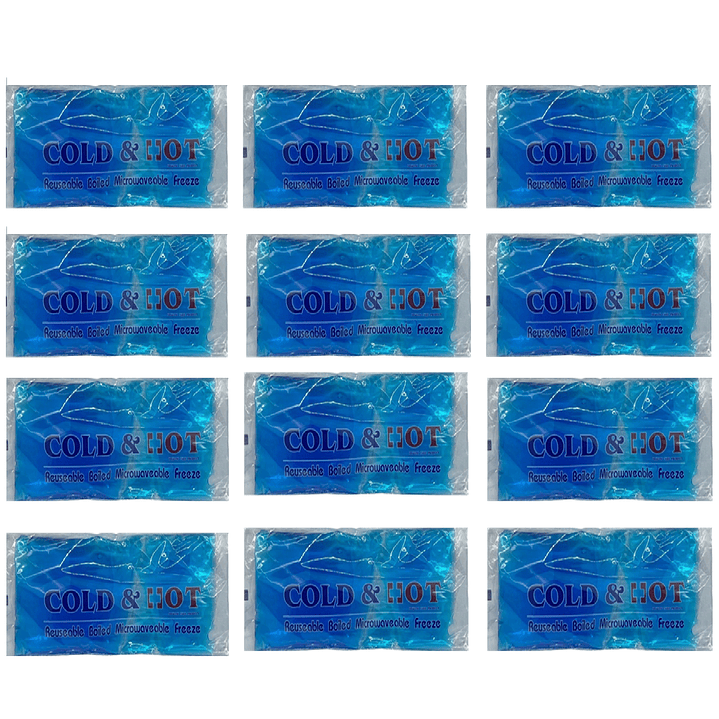 Compresa Frio Calor Gel 25.5x11.5 Terapia Lesiones Golpes  Pack x12 1