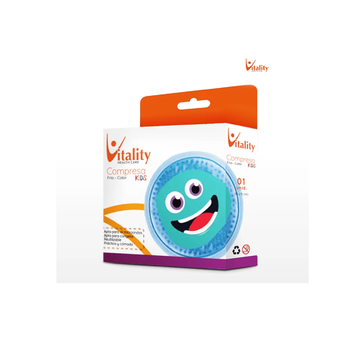 COMPRESA REDONDA KIDS 10 CM VITALITY PACK X6 8
