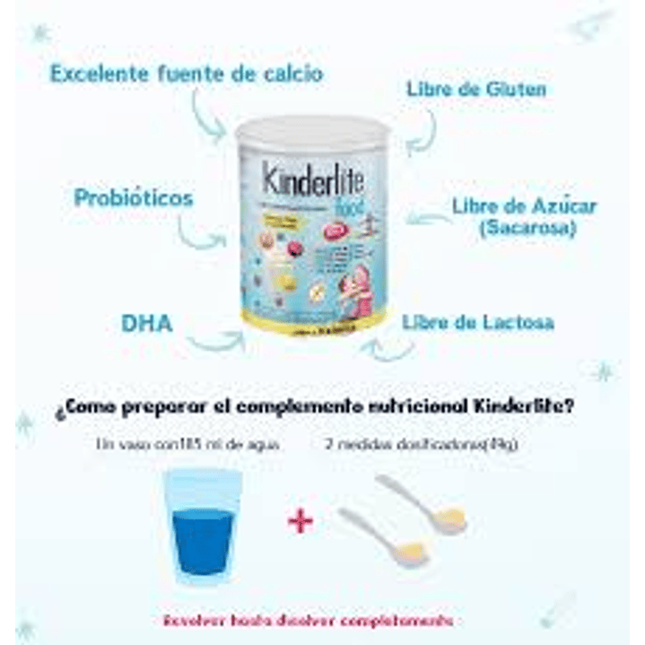 Kinderlite Frutilla Complemento Nutricional Niños 900g  4