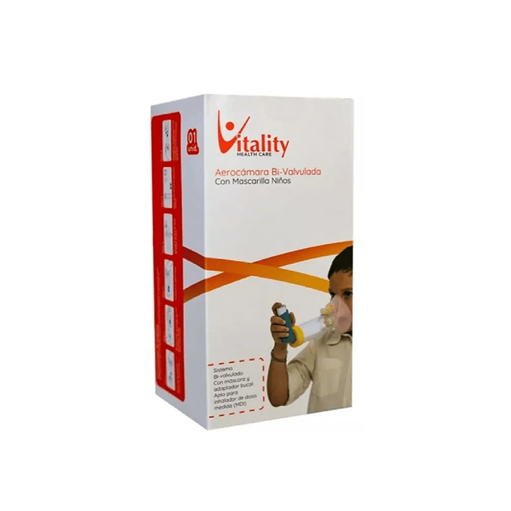 Aerocámara Vitality Bi-Valvulada Infantil 3