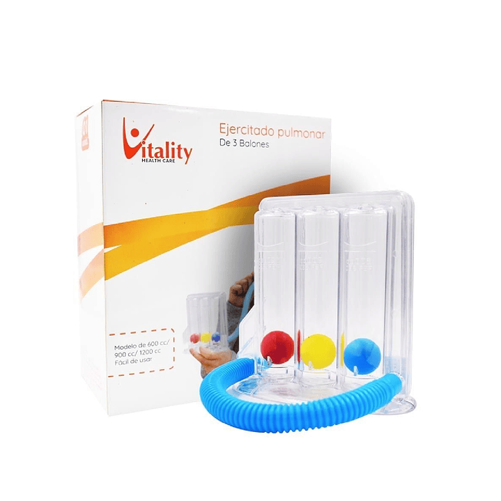  Ejercitador Pulmonar Vitality Triflo  Pack x2 4