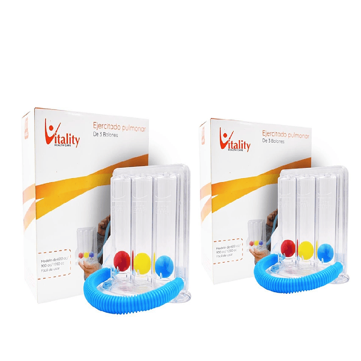  Ejercitador Pulmonar Vitality Triflo  Pack x2 1